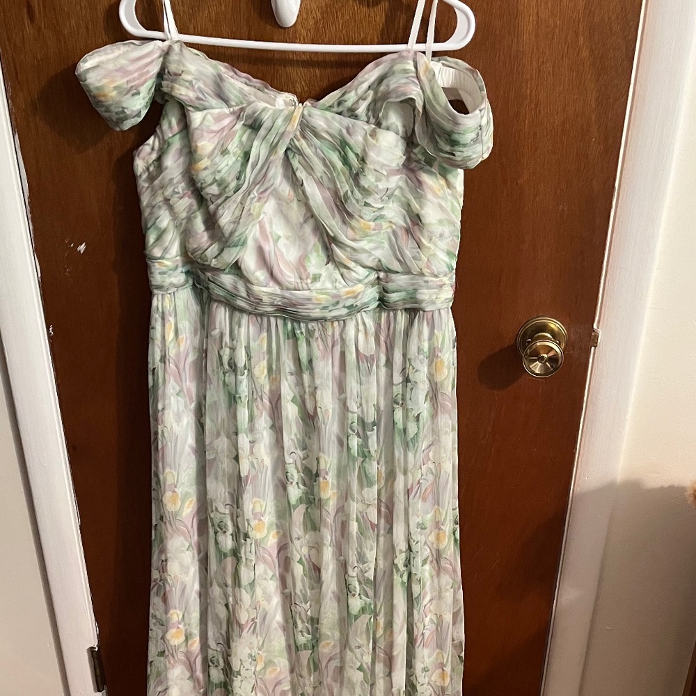 Adrianna Papell Maxi Formal Floral Dress